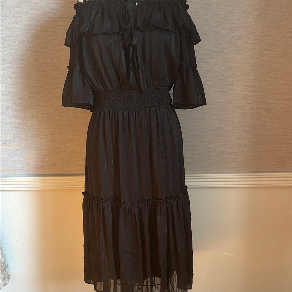 Elegant Black Off-Shoulder Dress